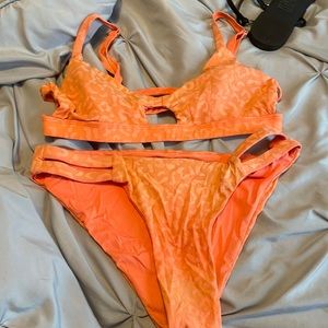Orange medium bathing suit